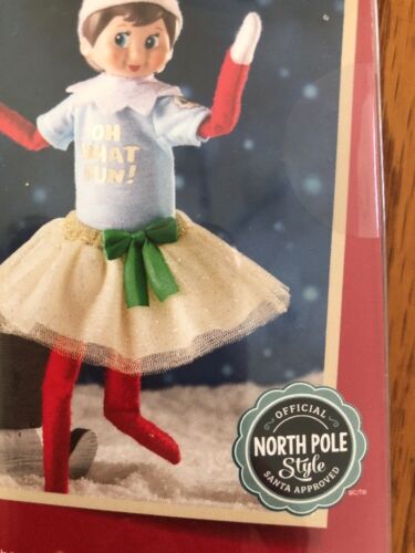 Festive Fun Set Oh What Fun! Shirt & Skirt - Claus Couture Elf on the Shelf 2017 - Picture 4 of 6