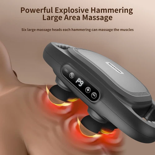 6 Head Massage Gun Deep Tissue Percussion Massager for Muscle Vibrating Relax - Picture 6 of 38