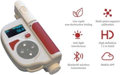Plant Nutrient Analyzer Digital Chlorophyll Meter with 32KB Data Capacity