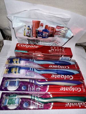Colgate Optic White 2 oz Toothpaste - And 4 Pack Colgate Zig Zag TOOTHBRUSH