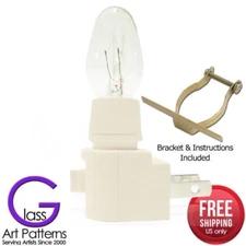 Night Light Kit 6-12 Pack Switch Low Profile BuIb 4 watt Clip Craft Supply