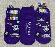 3 Pairs Friends TV Show Women's No Show Socks Shoe Size 4-10 NWT