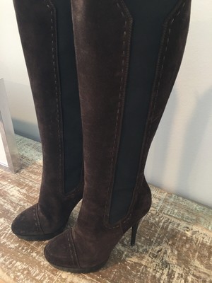 ysl brown boots