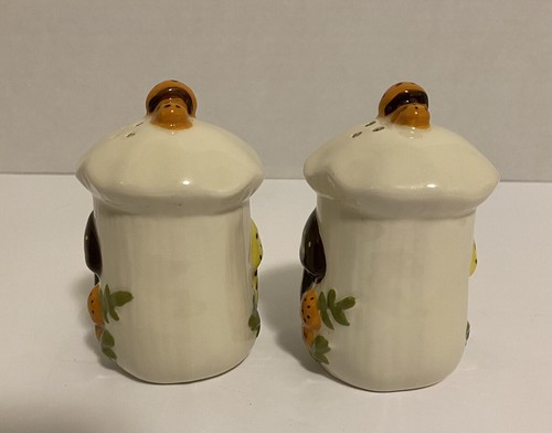 VTG Mushroom Salt & Pepper Shakers Mid Century Modern Decor Merry Mushroom Style - Picture 4 of 12