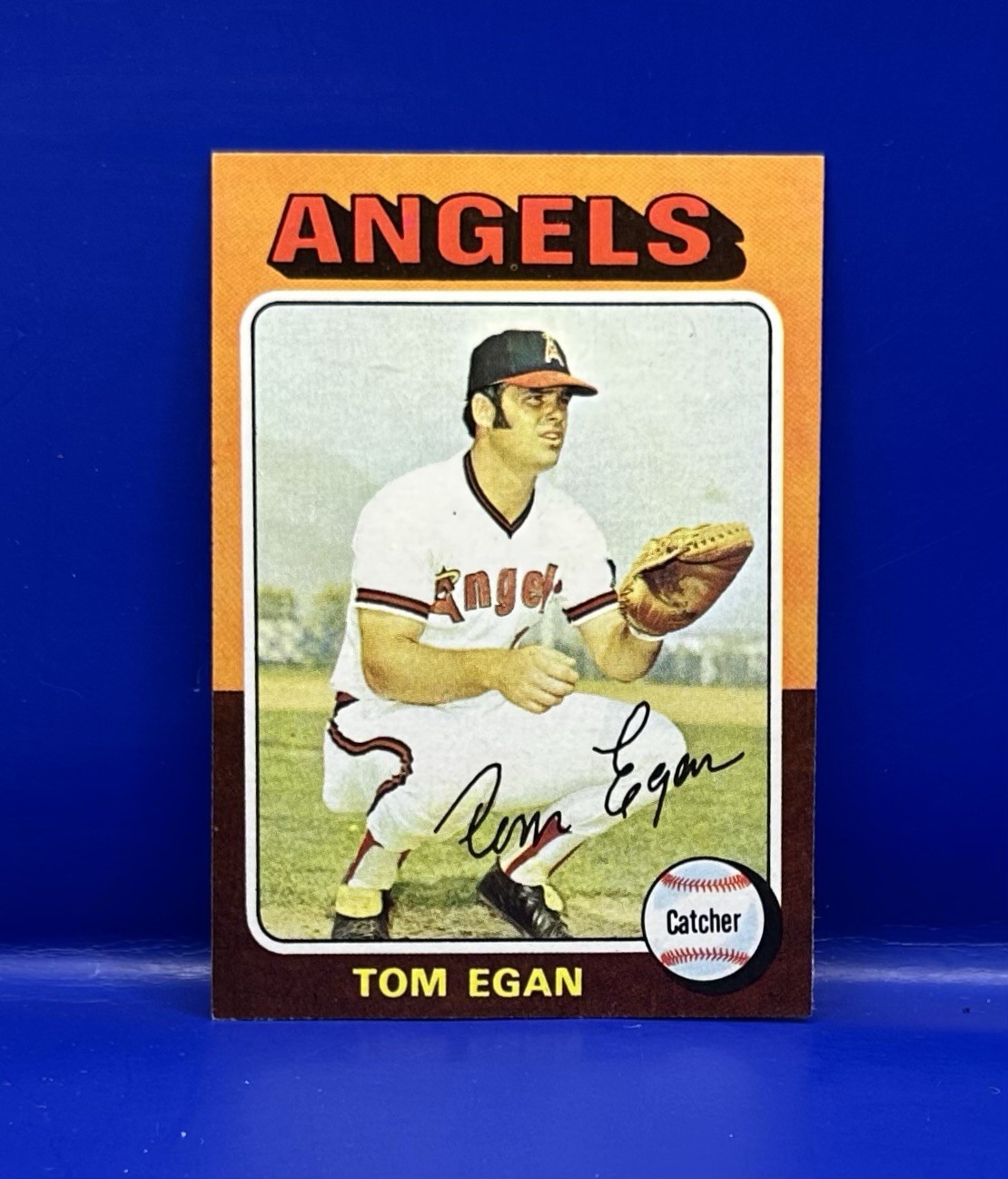 Tom Egan #88 1975 Topps California Angels Baseball Card MLB EX