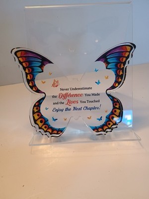 Next Chapter In Life Butterfly Plaque 