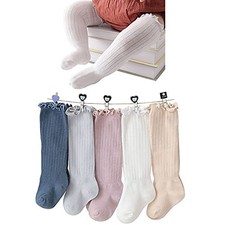 Baby Knee High Socks Newborn Infants Toddlers Cotton 0-6 Months Multicolour