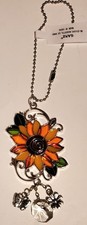 SUNFLOWER GANZ CAR CHARM WITH CHAIN FOR REAR-VIEW MIRROR