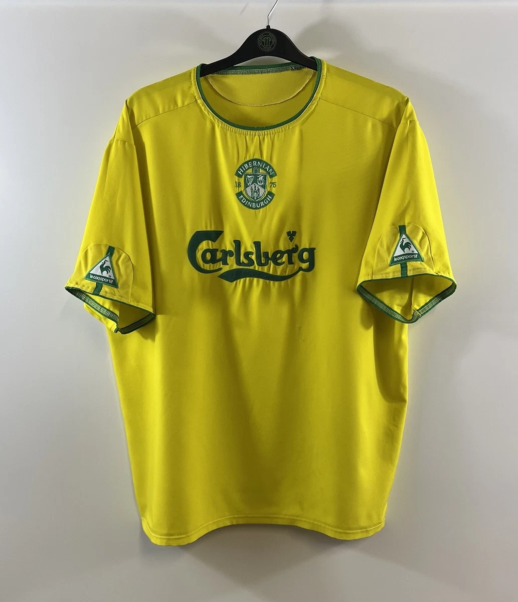 Maillot Extérieur Hibernian 2005-2006 Le Coq Sportif - Taille S, Noir, Numéro 20 Steven Fletcher