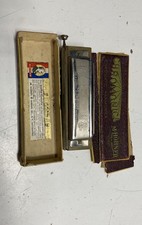 Vintage M. Hohner The Chromonica 10-Hole Chromatic Harmonica Germany with Box
