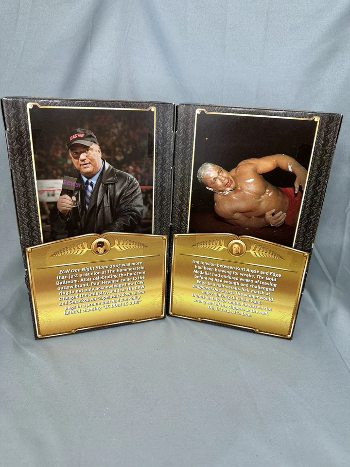 Figura de acción WWE DEFINITION MOMENTS: PAUL HEYMAN & KURT ANGLE Ringside (NUEVA) Foto 4 de 4