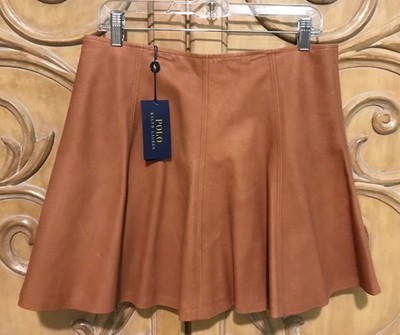 Ralph Lauren soft leather skirt size 10, new