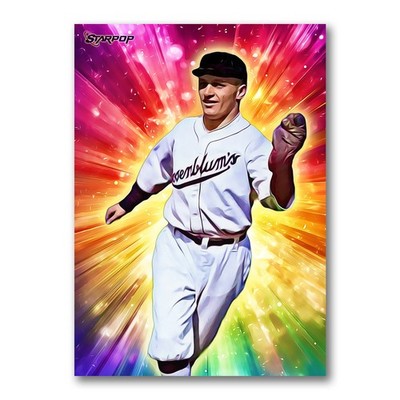 Vic Hanson Perfect Pitch Art Card 02/20 Starpop Signed Baseball Short Print