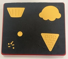 Sizzix Large Red Original Die Cutter ~ CUPCAKE & ICE CREAM ~ Treat Holiday Craft
