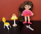 Vintage Ideal  Candy Flatsy Doll  Happy Birthday Party Set Incomplete