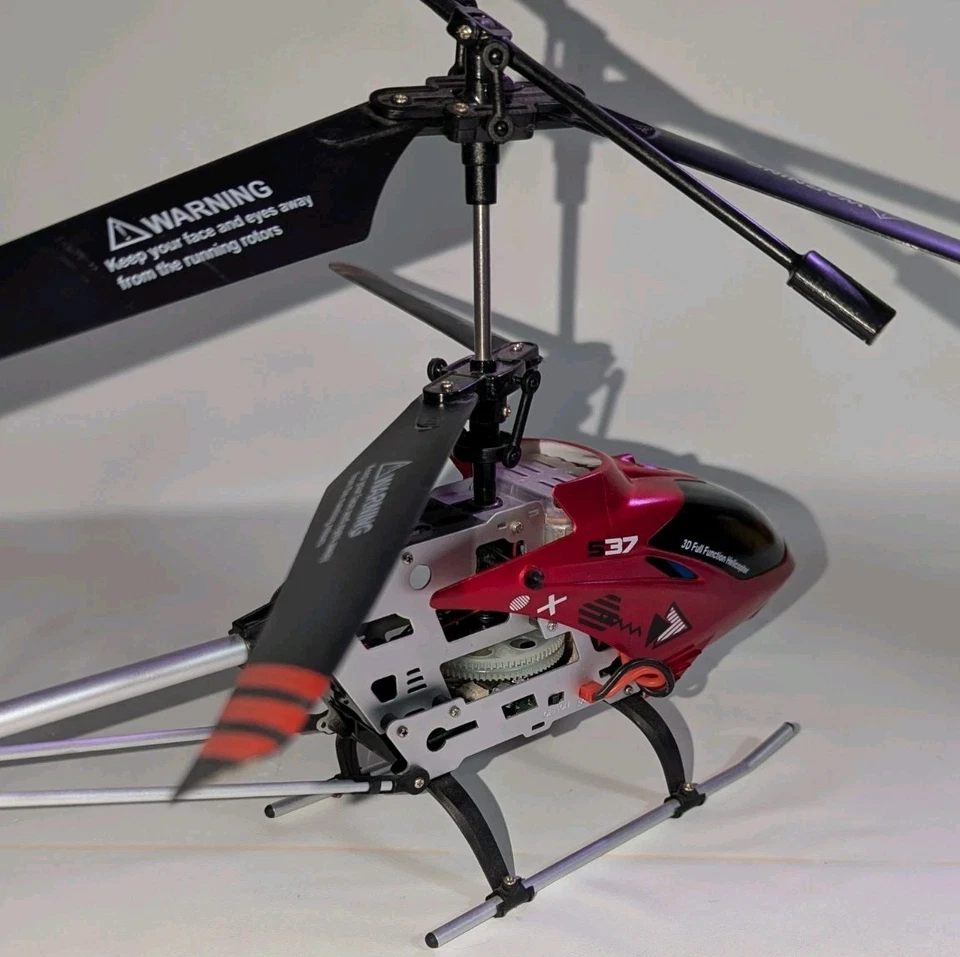 Syma S37 Raptor RC Helicopter Dual Speed 2.4G Gyro Flight Centrino Alloy Medium - Image 4 of 4