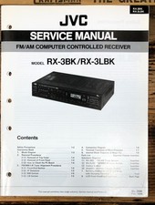 JVC RX-3 BK LBK Receiver Owners  Service Manual Original 