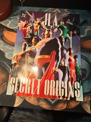 JLA Secret Origins   DC Comic   Alex Ross   Large Format Paperback   Very Good