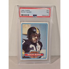 ROCKY BLEIER – PSA 7 – 1980 Topps #61 Steelers