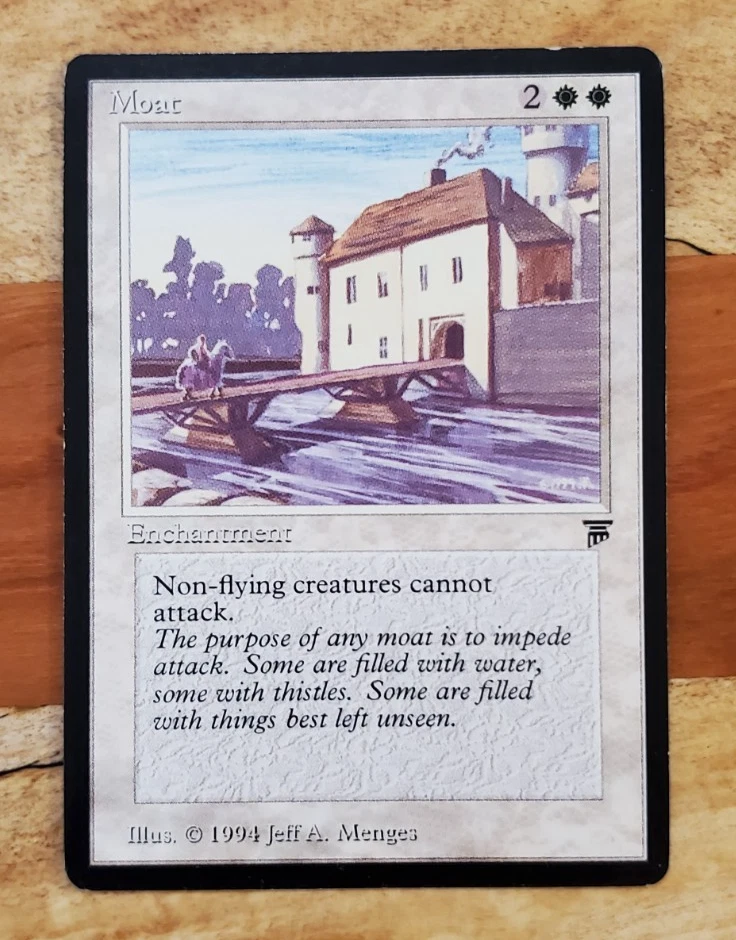 ラスト一枚【美品】Moat　MTG　イタリア語　希少　限定品　EDH MTG Moat 英語版 MTG Magic The Gathering Moat Legends English HP
