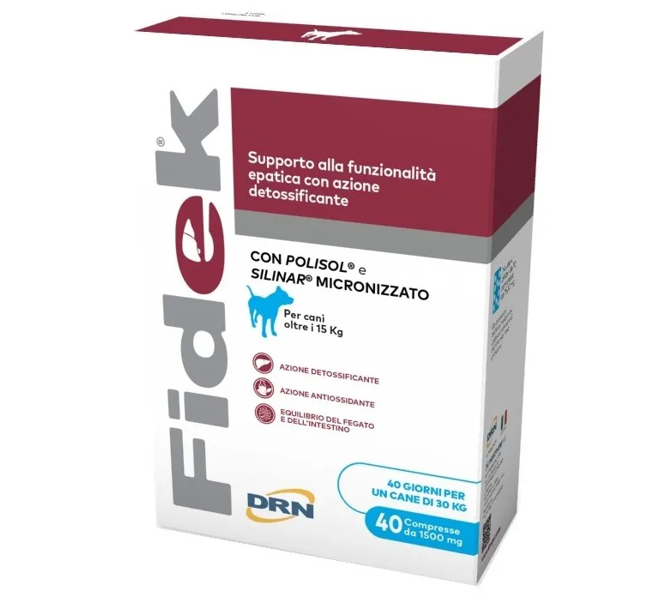 Drn Fidek Per Supporto Epatico Cani 40 Compresse - Immagine 2