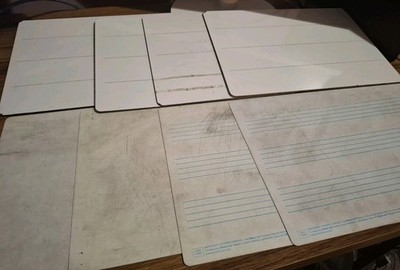 A4 doppelseitige trocken abwischbare Whiteboards x8