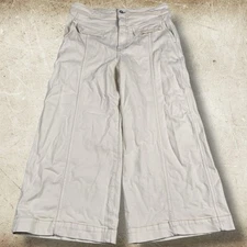 PILCRO The Kit High-Rise Wide-Leg Utility Trousers Womens Size 32 (34x26) Boho