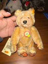 Steiff Dicky Blond Teddy Bear 6.5 Miniature Mohair Button in Ear Ref.236