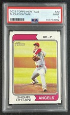 SHOHEI OHTANI PSA 9 2023 TOPPS HERITAGE #20 ANGELS 3902