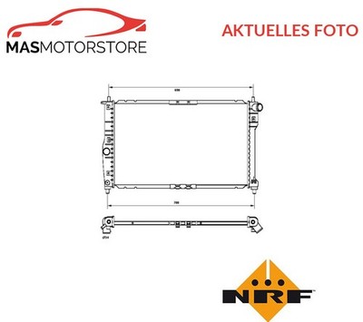 KÜHLER WASSERKÜHLER MOTORKÜHLER NRF 53253 P NEU OE QUALITÄT