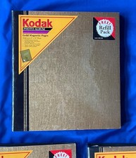    Vintage Kodak Photo Album Gold Magnetic Pages 8  x 10  Photos Brand