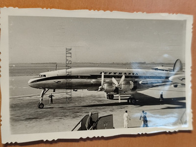 Original Foto Lufthansa flugzeug buenos aires argentinien flughafen  F2