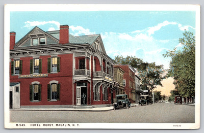 Postcard - Madalin, New York - Hotel Morey - circa 1920s, Unposted (Q70)