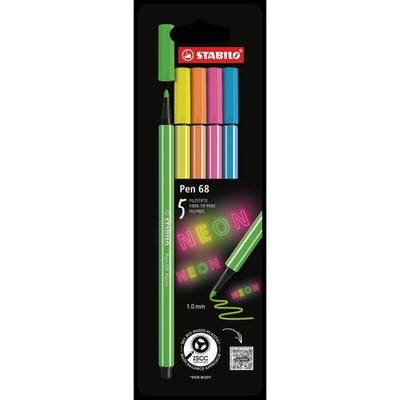 STABILO Filzstifte Pen 68 Neon 5 Stück