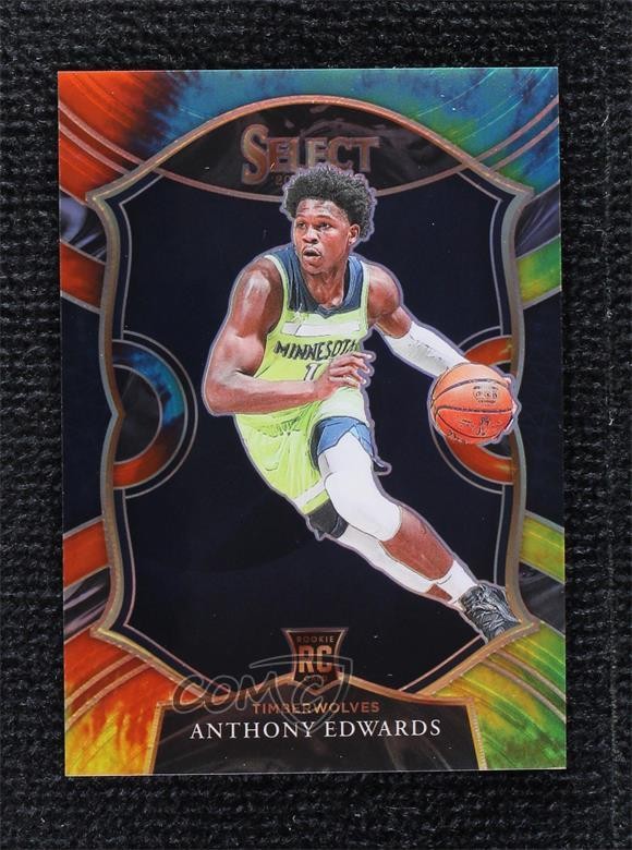 2020-21 Panini Select Concourse Tie-Dye Prizm 12/25 Anthony Edwards #61 lz7