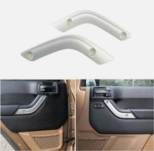 Pair Interior Door Grab Handle Inserts Cover Trim For Jeep Wrangler Jk 2011-17 Pair Interior Door Grab Handle Inserts Cover Trim For Jeep Wrangler Jk 2011-17