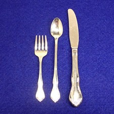 ONEIDA Toddletime Stainless Baby Youth Child Knife Spoon Fork Set Glossy S56