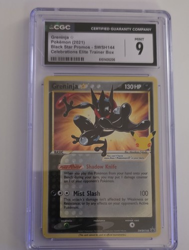 Greninja Star SWSH144 SWSH: Sword & Shield Promo Cards Holo CGC 9 Pokemon