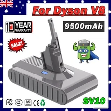 9500mAh For Dyson V8 Battery SV10 Absolute V8 Cordless Vacuum Cleaner Battery