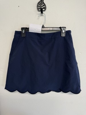 WALTER HAGEN blue scalloped hem built in shorts scooter mini skirt 8