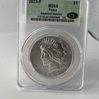 2023-P PEACE SILVER Dollar CERTIFIED CAC MS69 Advanced Delivery