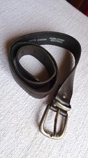 Vintage : ceinture femme en cuir marron foncé taille 30/75