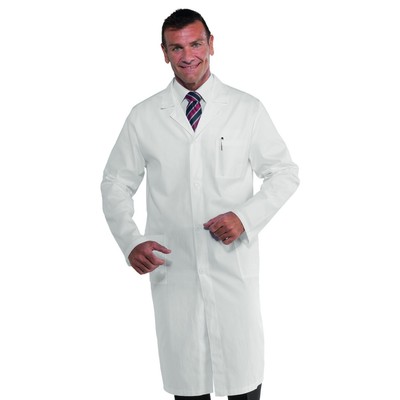Camice Uomo Medico Bianco in Cotone Tg. S - XXL Isacco | Dottore Farmacista