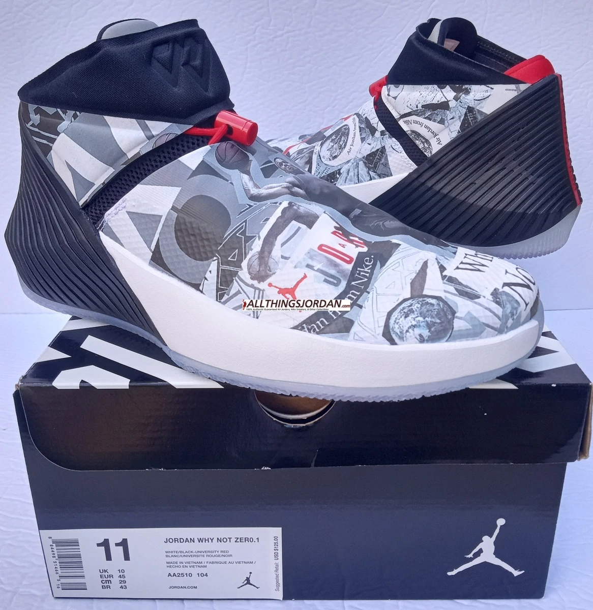 Las mejores ofertas en Jordan Why Not Zer0.1 University Red | eBay