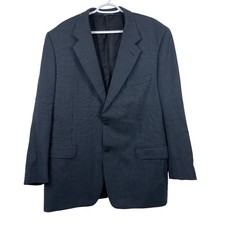 Canali Mens Gray 100 Wool 2 Button Blazer Sport Coat Italy EU 56R, US 46R