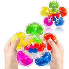 Montessori Five Color Sorting Sensory Toy for Kids Colorful Balls for Fine Motor