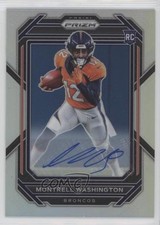 2022 Panini Prizm Rookies Silver Prizm Auto Montrell Washington #356 Auto 0su2