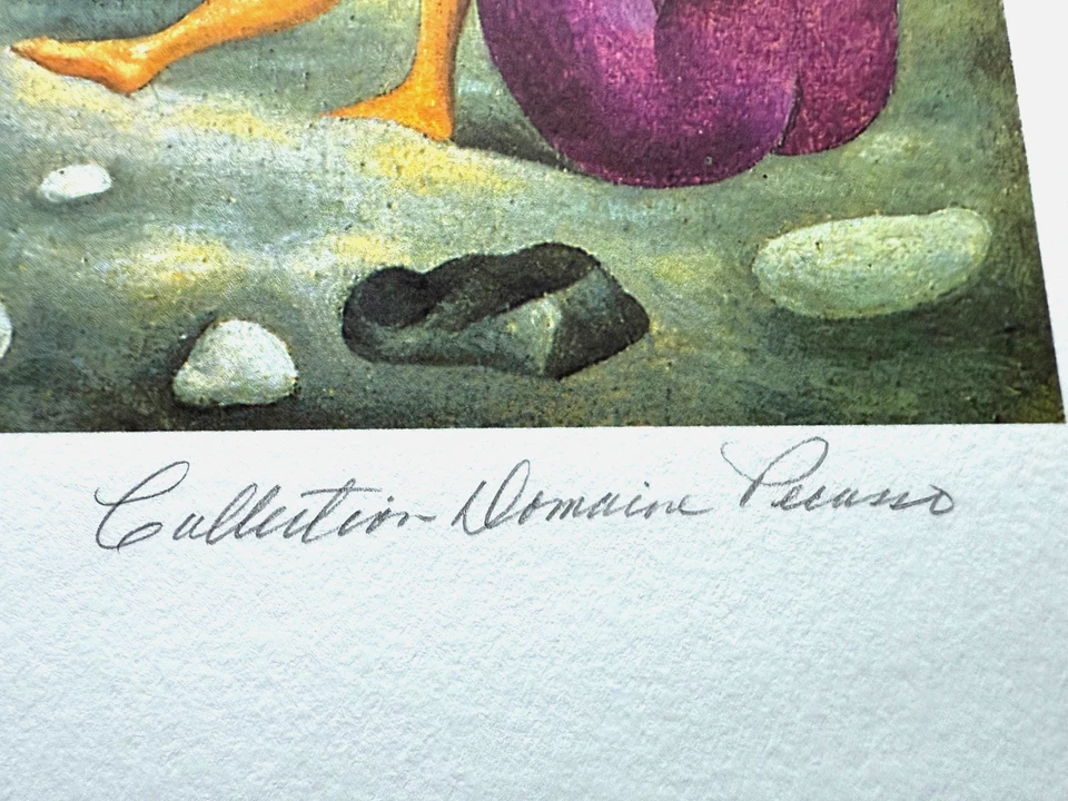 Pablo Picasso Firmado Edición Limitada Giglee "Los Bañistas" Nº 42/500 Certificado de Autenticidad Foto 3 de 4