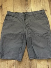 Dickies Mens Size 36 Charcoal Work Shorts Loose Fit Multi-use Pocket