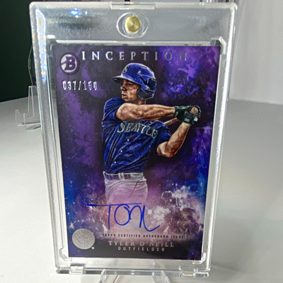 Topps 2016 Bowman Inception Tyler O'Neill Mariners Auto Purple /150 #PA-TO